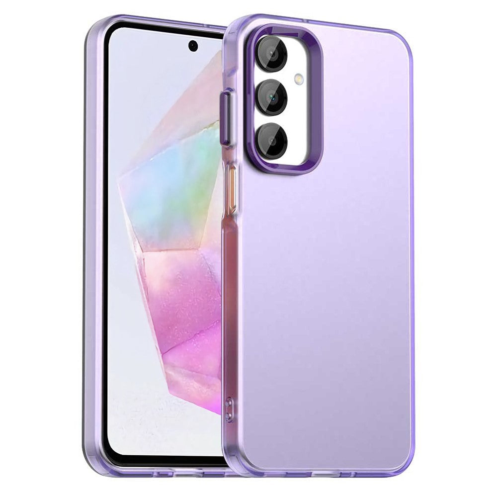 For Samsung Galaxy A35 5G Case PC+TPU+PET Matte Anti-Drop Phone Back Cover