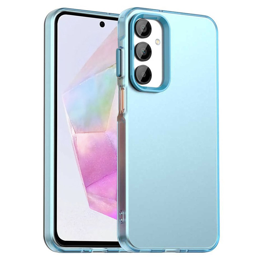 For Samsung Galaxy A35 5G Case PC+TPU+PET Matte Anti-Drop Phone Back Cover