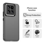 For Xiaomi 14 Case PC+TPU+PET Matte Anti-Drop Phone Back Cover