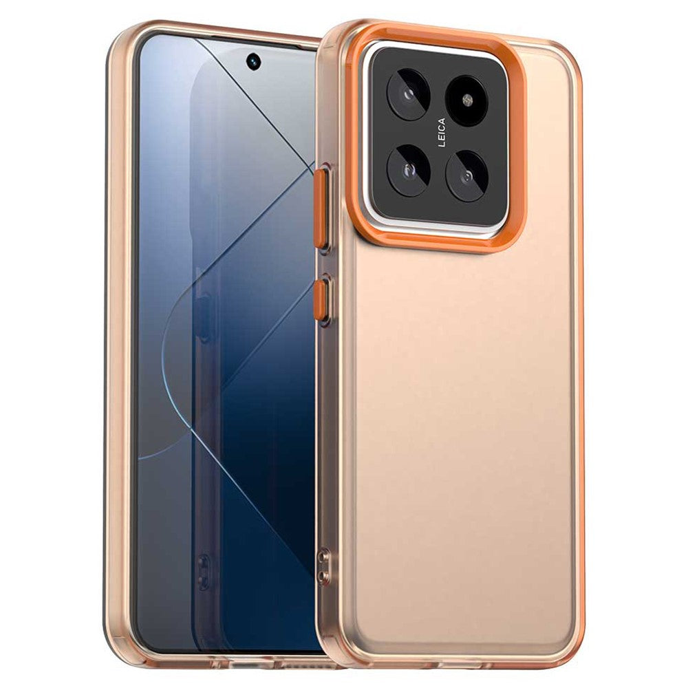 For Xiaomi 14 Case PC+TPU+PET Matte Anti-Drop Phone Back Cover