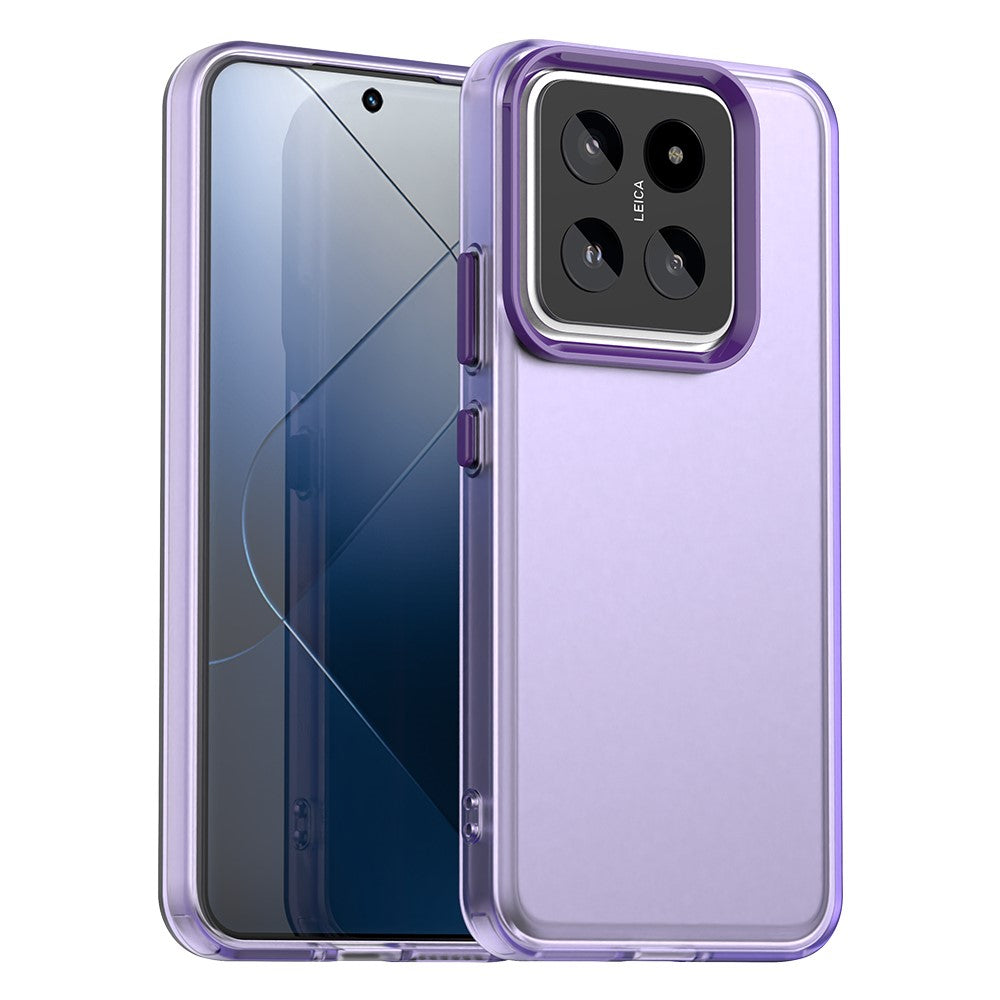 For Xiaomi 14 Case PC+TPU+PET Matte Anti-Drop Phone Back Cover