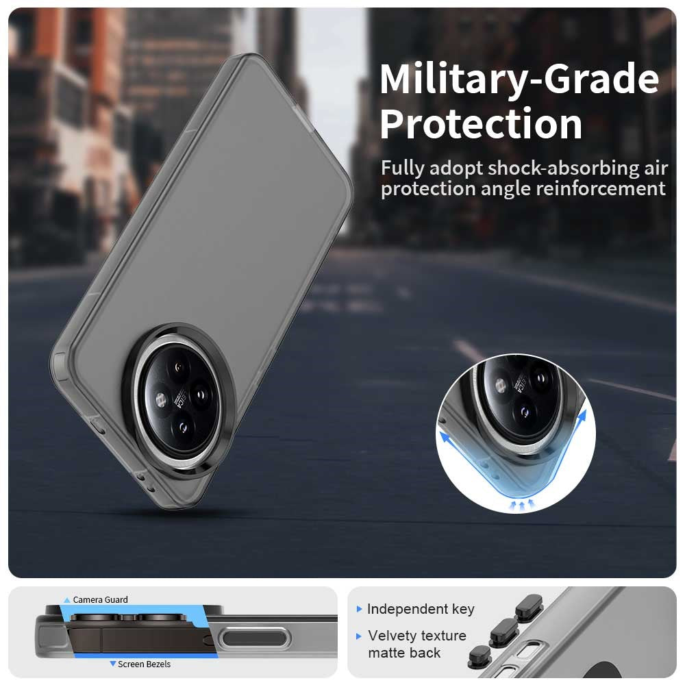 For Xiaomi 14 Civi 5G / Civi 4 Pro 5G Case PC+TPU+PET Matte Anti-Drop Phone Back Cover