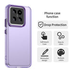 For Xiaomi 14 Pro Case PC+TPU+PET Matte Anti-Drop Phone Back Cover