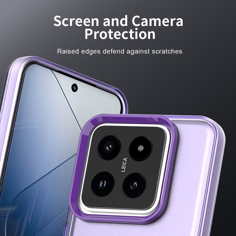 For Xiaomi 14 Pro Case PC+TPU+PET Matte Anti-Drop Phone Back Cover