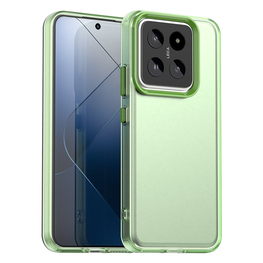 For Xiaomi 14 Pro Case PC+TPU+PET Matte Anti-Drop Phone Back Cover