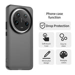 For Xiaomi 14 Ultra Case PC+TPU+PET Matte Anti-Drop Phone Back Cover