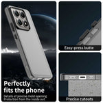 For Xiaomi 14T Case PC+TPU+PET Matte Anti-Drop Phone Back Cover