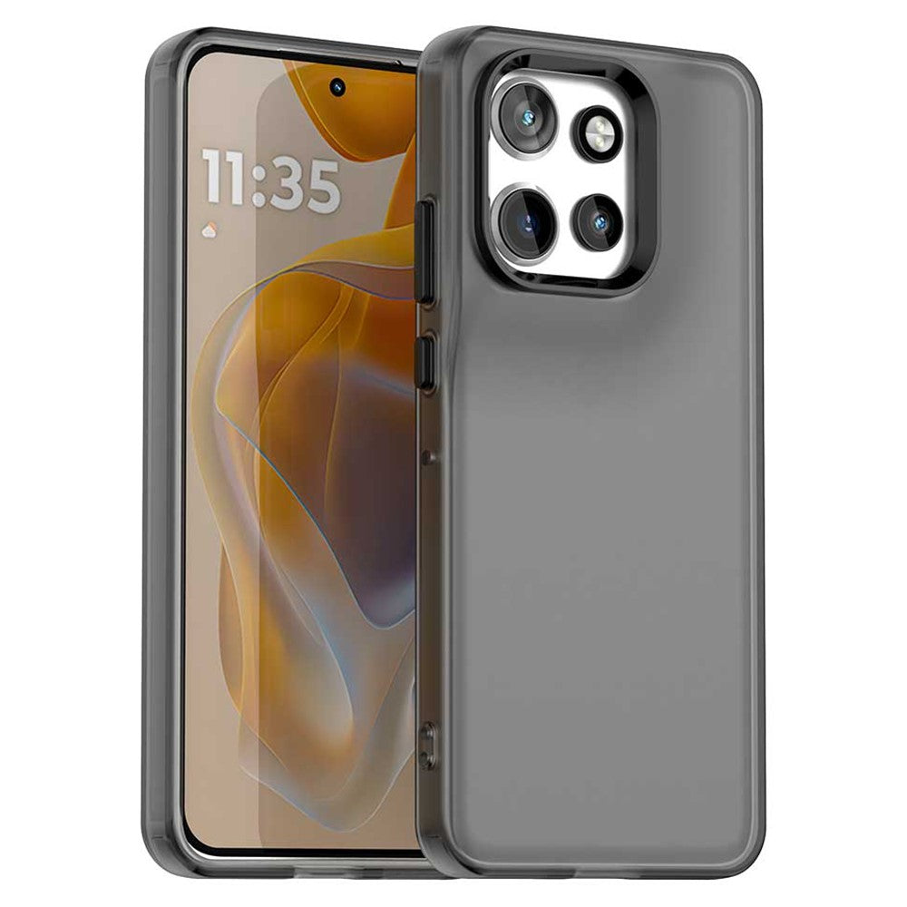 Matte cover til Motorola Edge 60 Neo 5G / 50 Neo 5G / S50 5G / ThinkPhone 25 5G PC+TPU+PET Anti-Drop Telefonbagside