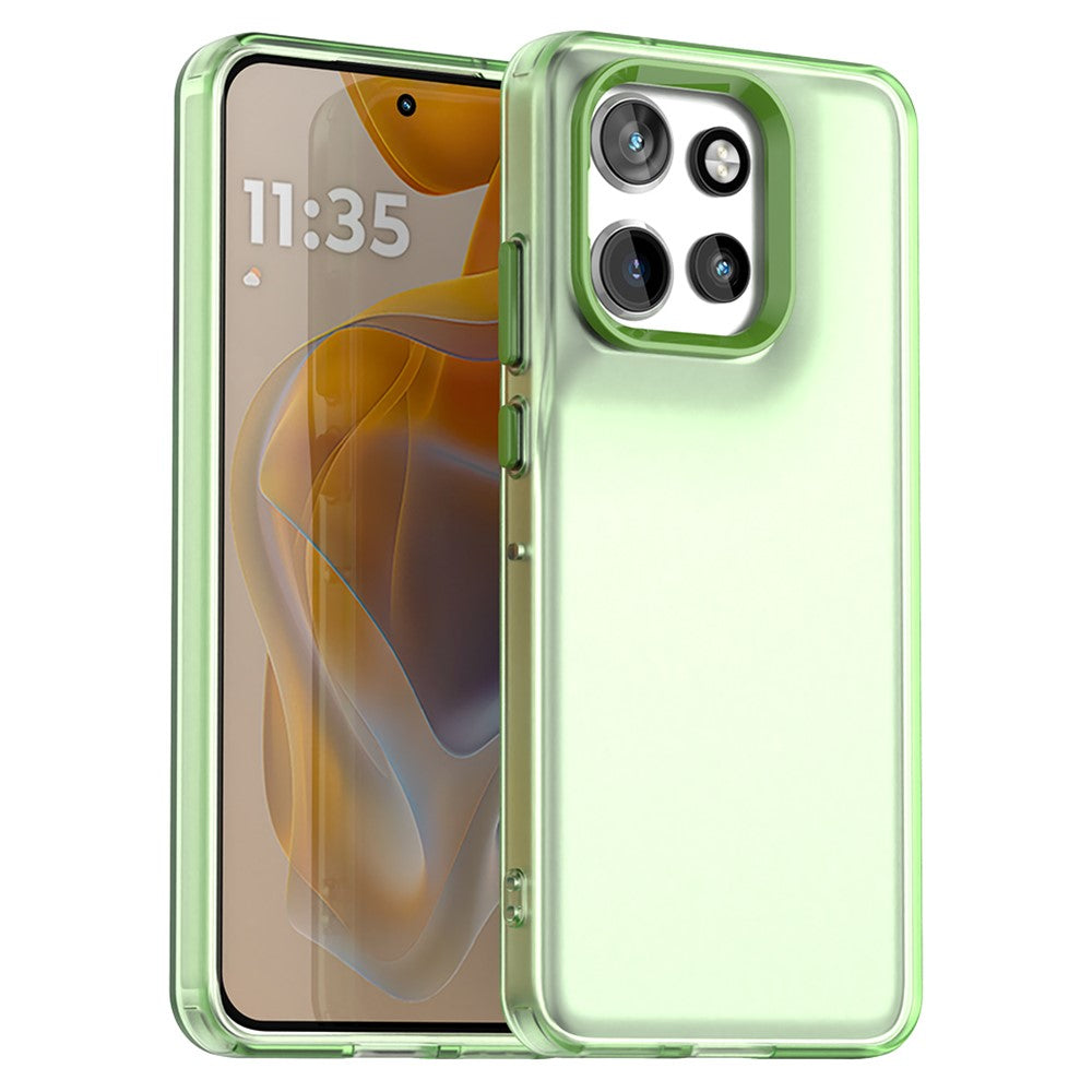 Matte cover til Motorola Edge 60 Neo 5G / 50 Neo 5G / S50 5G / ThinkPhone 25 5G PC+TPU+PET Anti-Drop Telefonbagside