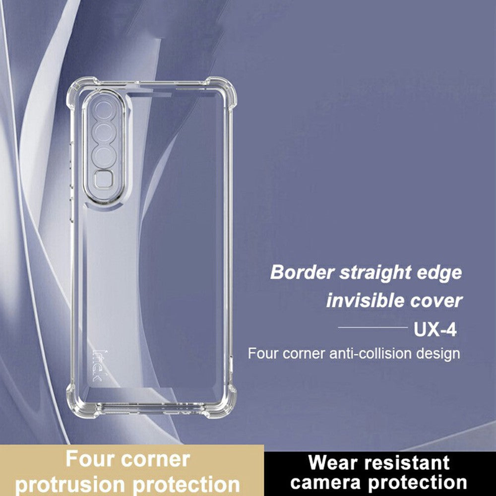 IMAK UX-4 Series Clear Phone Case for Huawei P30 Four Corner Shockproof TPU Back Cover