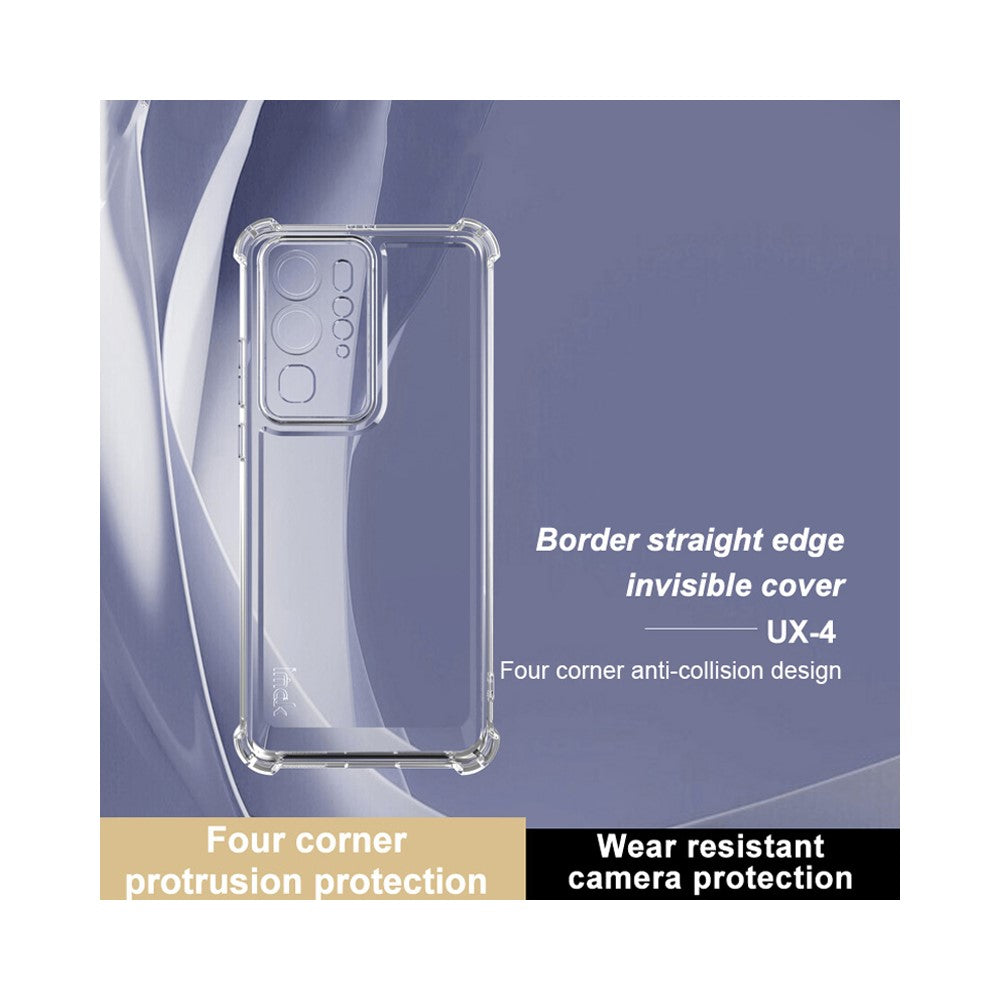 IMAK UX-4 Series Clear Phone Case for Huawei P40 Pro Four Corner Shockproof TPU Back Cover