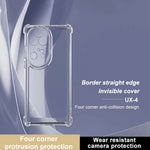 IMAK UX-4 Series Clear Phone Case for Huawei P50 Pro 4G Four Corner Shockproof TPU Back Cover