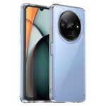 WANLONFENG MF Series for Xiaomi Poco C61 4G / Redmi A3 4G Case TPU+Acrylic Clear Phone Cover with Tempered Glass Film