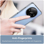 WANLONFENG MF Series for Xiaomi Poco C61 4G / Redmi A3 4G Case TPU+Acrylic Clear Phone Cover with Tempered Glass Film