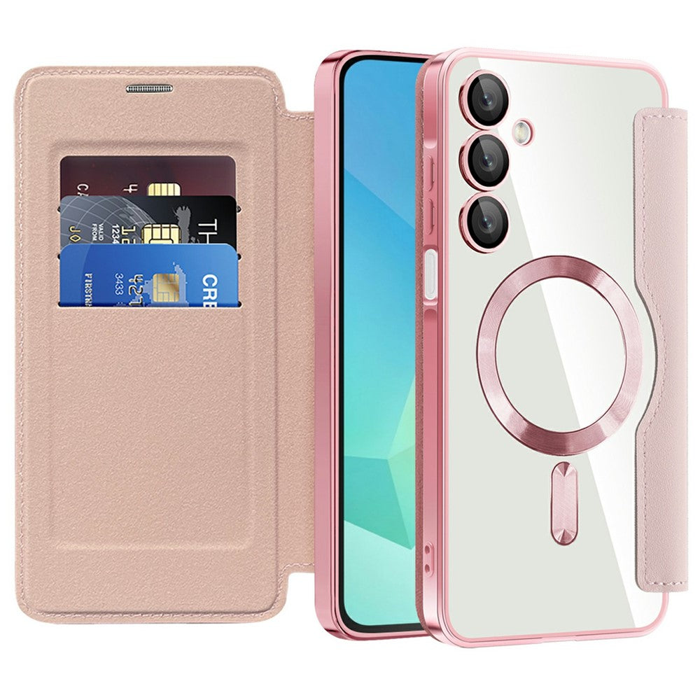 For Samsung Galaxy A16 4G / 5G Magnetisk Etui Rhombus PU Læder Telefoncover