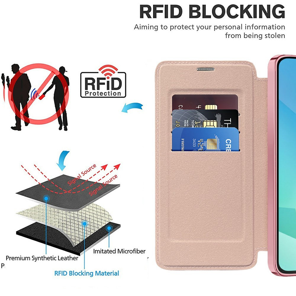 For Samsung Galaxy A16 4G / 5G Magnetisk Etui Rhombus PU Læder Telefoncover