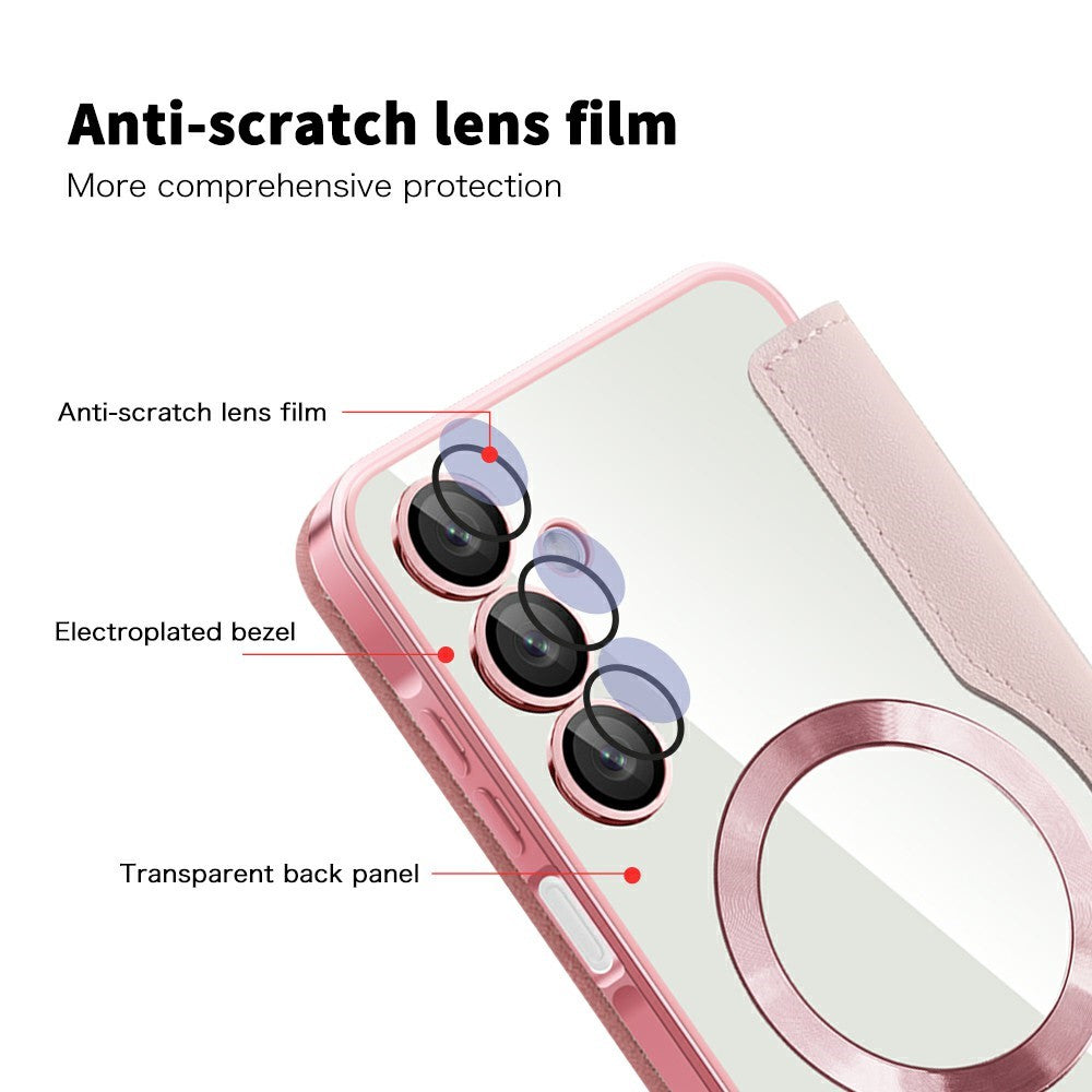 For Samsung Galaxy A16 4G / 5G Magnetisk Etui Rhombus PU Læder Telefoncover