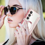 For Samsung Galaxy A16 4G / 5G Magnetisk Etui Rhombus PU Læder Telefoncover
