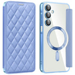For Samsung Galaxy A16 4G / 5G Magnetisk Etui Rhombus PU Læder Telefoncover