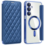 For Samsung Galaxy A16 4G / 5G Magnetisk Etui Rhombus PU Læder Telefoncover