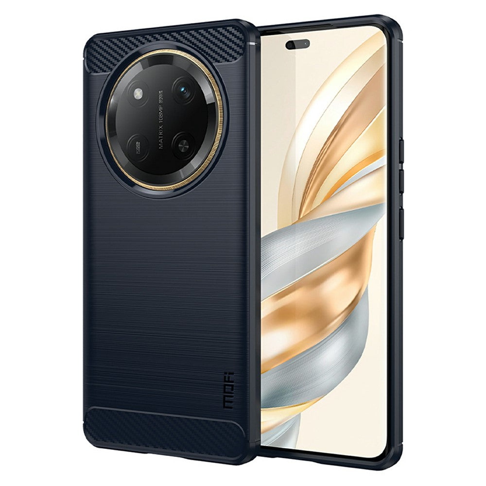 MOFI JK TPU Series-1 För Honor Magic7 Lite 5G / X9c 5G / X60 Pro 5G Skal Kolfiberstruktur TPU Mjukt mobilskal