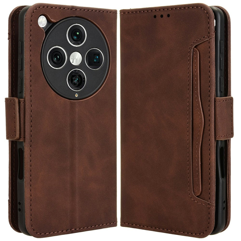 For Oppo Find X8 Pro 5G Leather Case Phone Wallet Cover with Multiple Card Slots