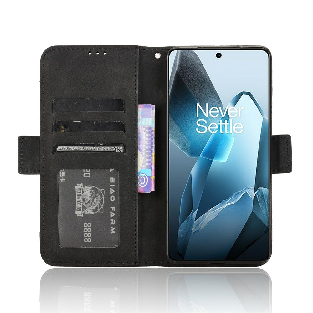 Til OnePlus 13 lædercover telefontaske med flere kortpladser