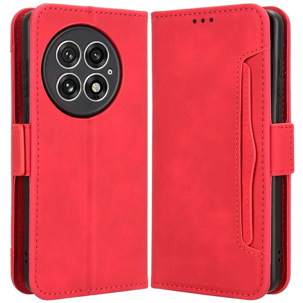 For OnePlus 13 Leather Case Phone Wallet Cover with Multiple Card Slots