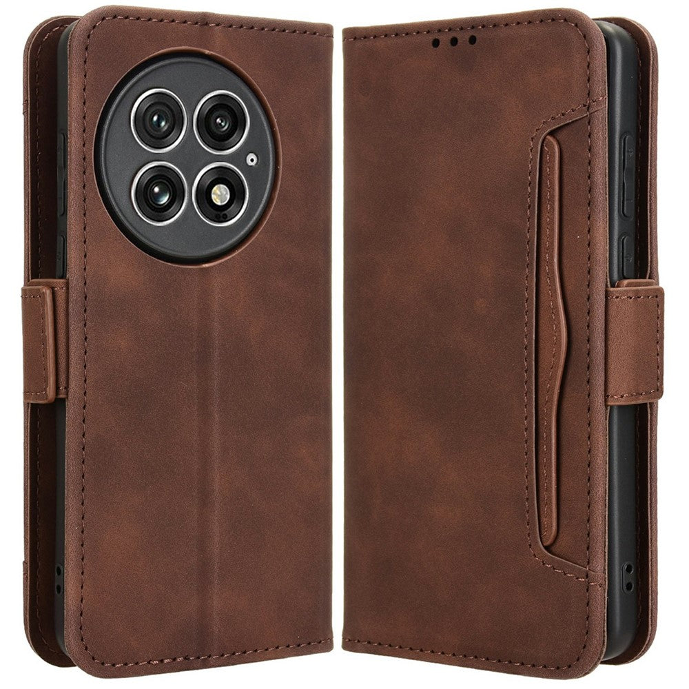 For OnePlus 13 Leather Case Phone Wallet Cover with Multiple Card Slots