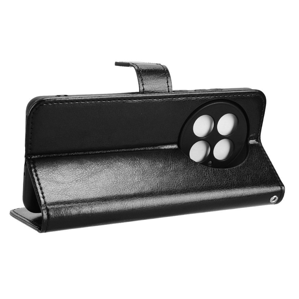 OnePlus 13-skal Crazy Horse Texture PU-lädermobilplånboksfodral