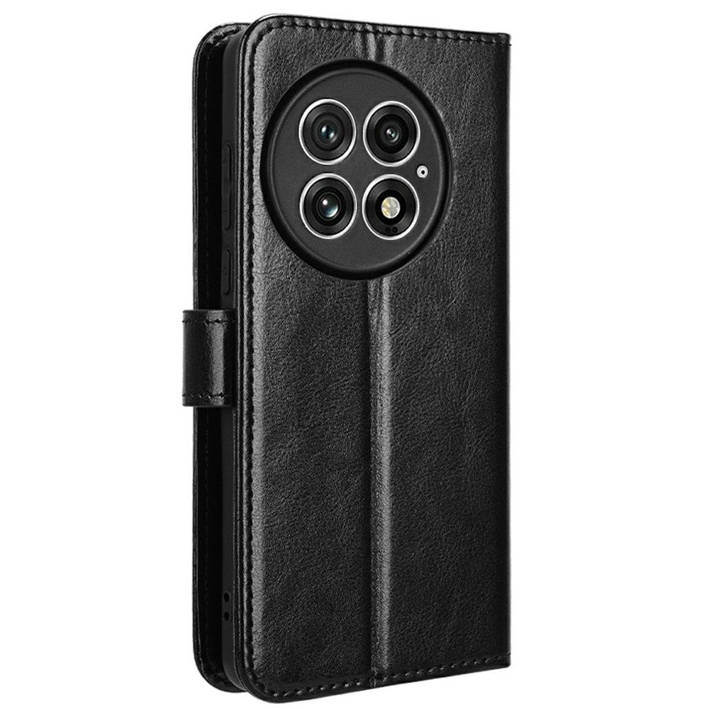 OnePlus 13-skal Crazy Horse Texture PU-lädermobilplånboksfodral