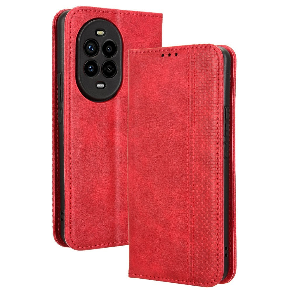 For Huawei nova 13 Pro 5G Leather Case Wallet Stand Retro Texture Phone Cover