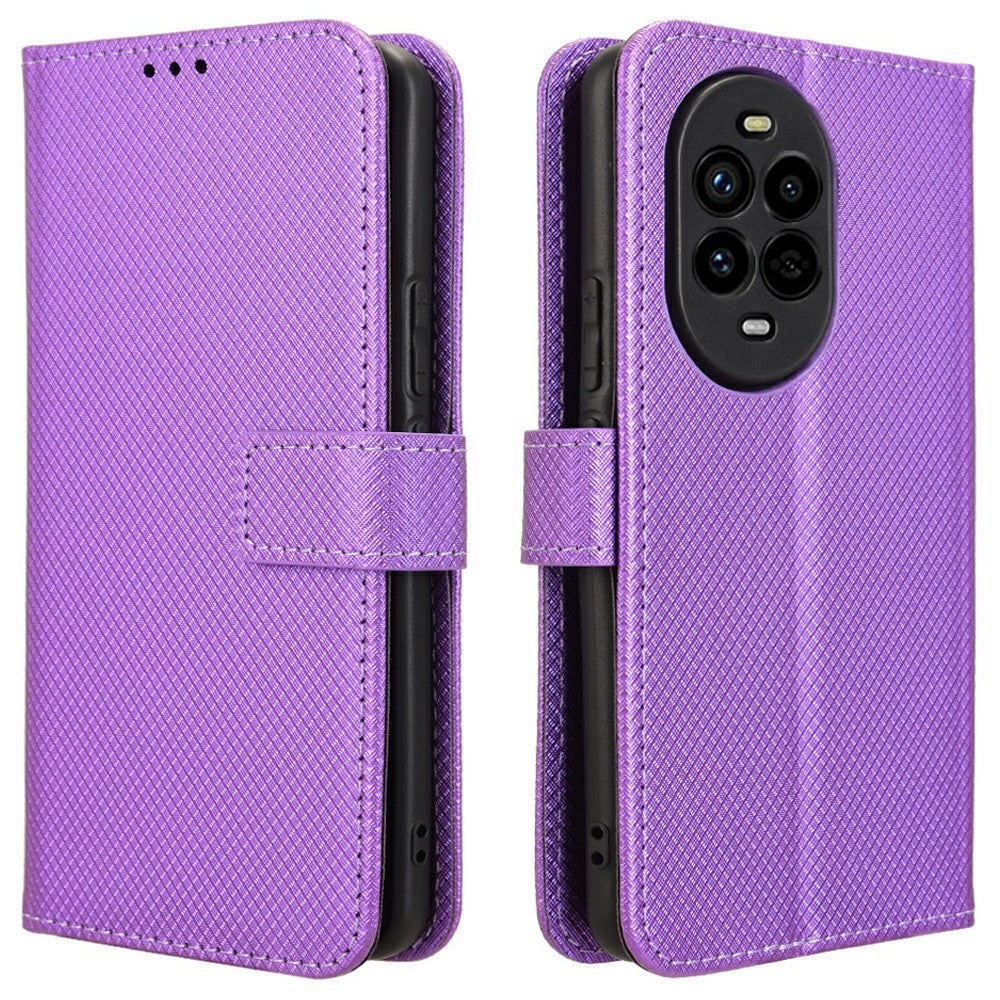 For Huawei nova 13 Pro 5G Case PU Leather Diamond Texture Wallet Phone Cover