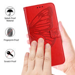 For Xiaomi Redmi Note 14 Pro+ 5G / Note 14 Pro 5G / Poco X7 5G Wallet Case with Wrist Strap Butterfly Imprint Leather Phone Cover