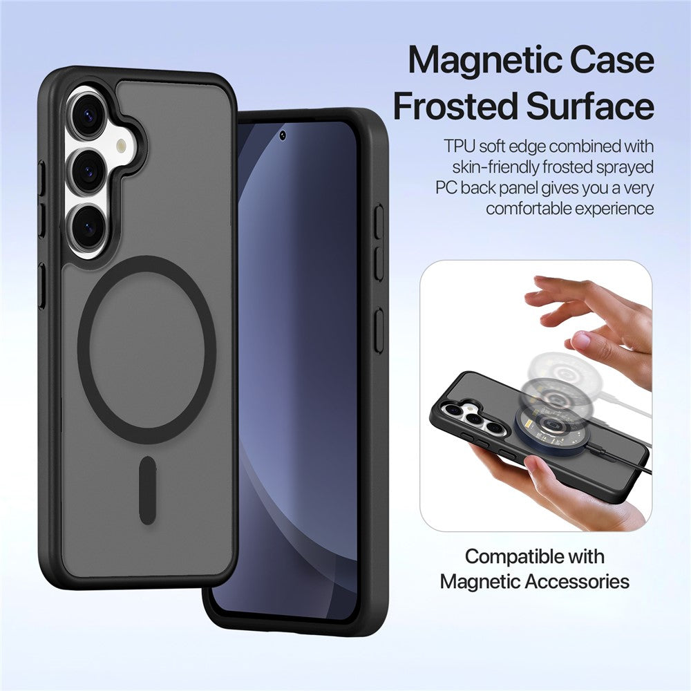 DUX DUCIS For Samsung Galaxy S25+ Case  Lawa Series Detachable Magnetic Cowhide Leather Cover Zipper Wallet