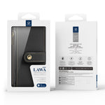 DUX DUCIS Lawa-serien-etui til Samsung Galaxy S25 Ultra, aftageligt magnetisk læder-pungeetui med lynlås