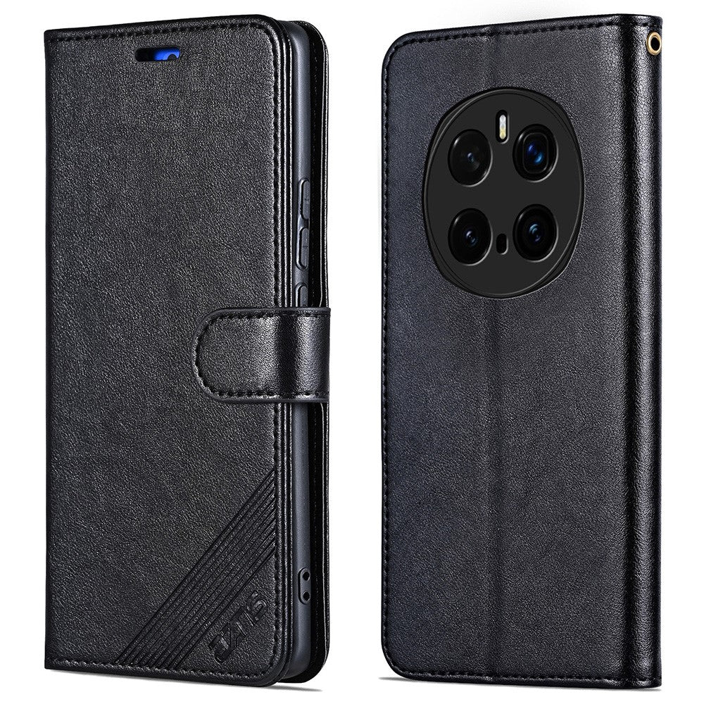 AZNS For Honor Magic7 Pro 5G Case Anti-Scratch PU Leather Stand Wallet Phone Cover