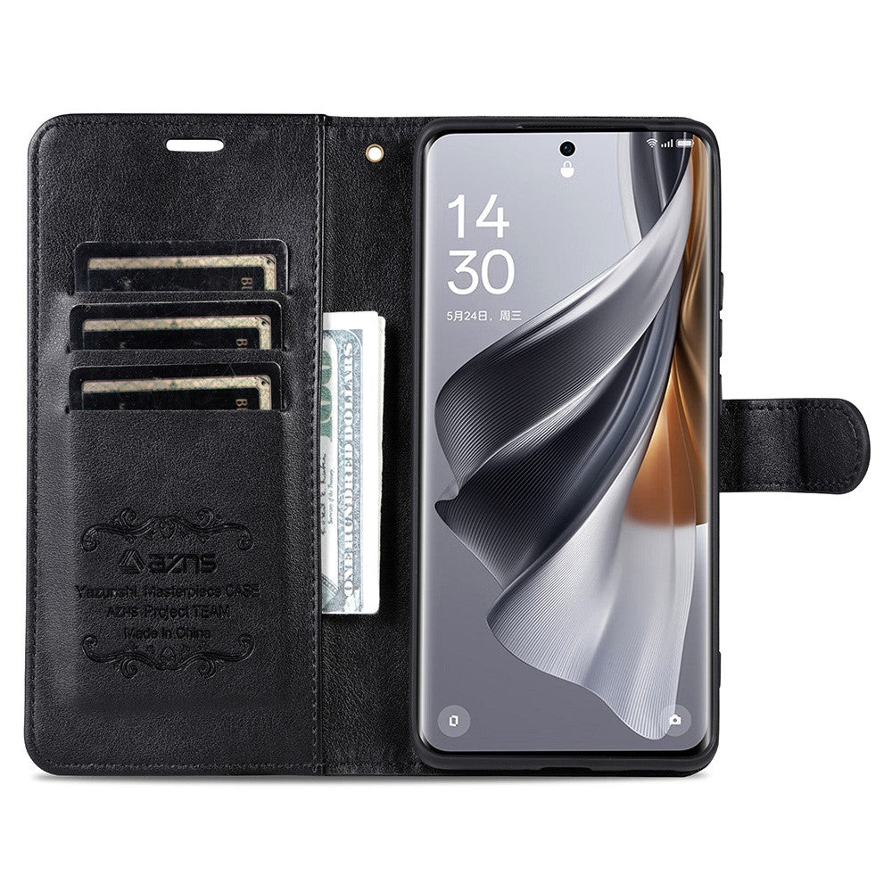 AZNS For Honor Magic7 Pro 5G Case Anti-Scratch PU Leather Stand Wallet Phone Cover
