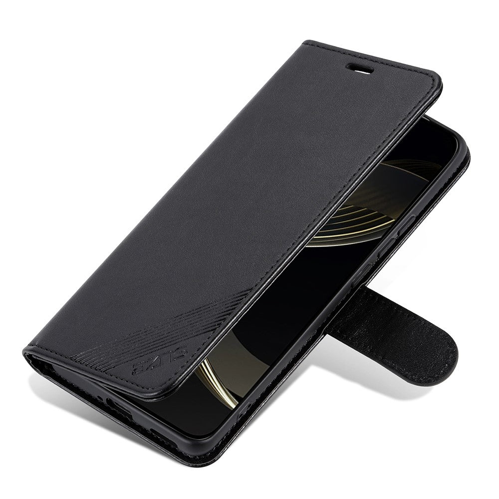 AZNS For Honor Magic7 Pro 5G Case Anti-Scratch PU Leather Stand Wallet Phone Cover