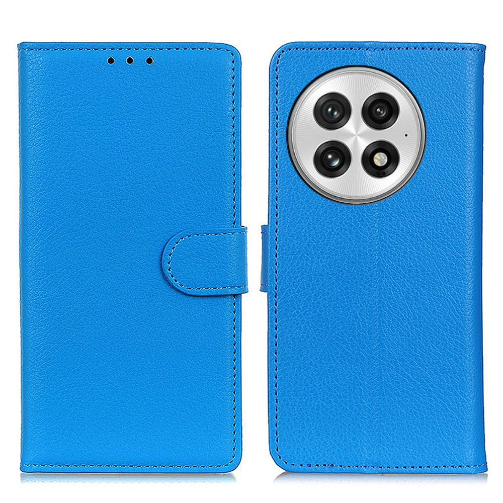 For OnePlus 13 Wallet Case PU Leather Phone Cover Litchi Texture