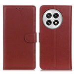For OnePlus 13 Wallet Case PU Leather Phone Cover Litchi Texture