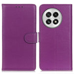 For OnePlus 13 Wallet Case PU Leather Phone Cover Litchi Texture