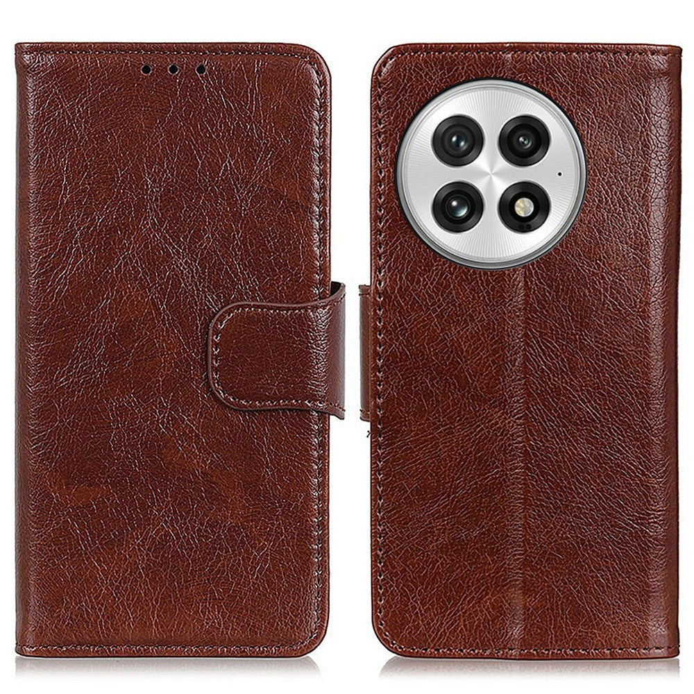 For OnePlus 13 Case Nappa Texture Split Leather Wallet Phone Cover