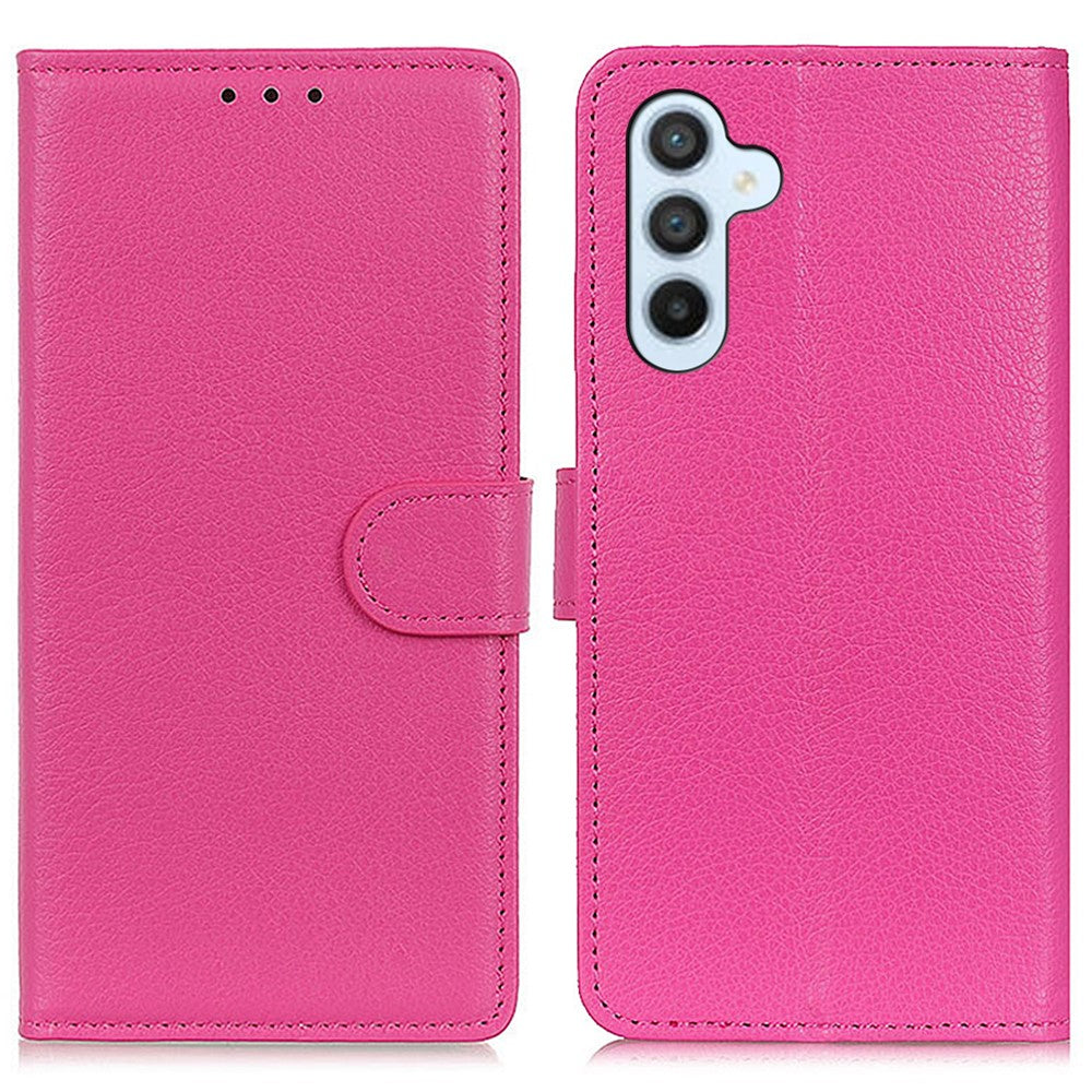 For Samsung Galaxy A36 5G Wallet Case PU Leather Phone Cover Litchi Texture