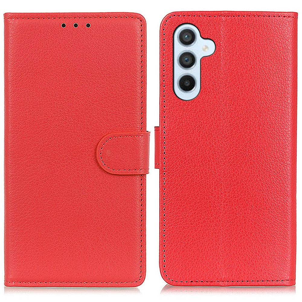 For Samsung Galaxy A36 5G Wallet Case PU Leather Phone Cover Litchi Texture
