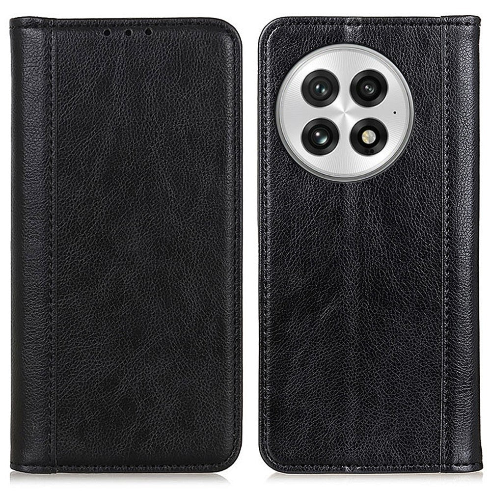 For OnePlus 13 Stand Case Split Leather Litchi Texture Wallet Phone Cover