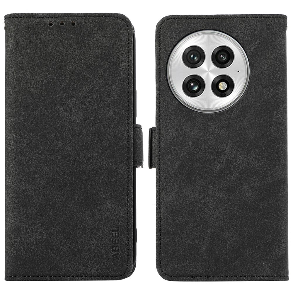 ABEEL For OnePlus 13 Case PU Leather Folio Stand View RFID Blocking Phone Cover