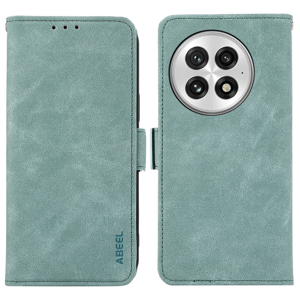 ABEEL For OnePlus 13 Case PU Leather Folio Stand View RFID Blocking Phone Cover