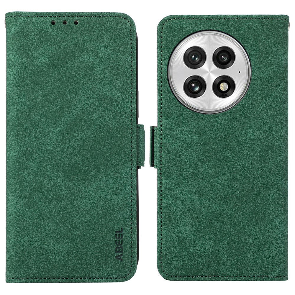 ABEEL For OnePlus 13 Case PU Leather Folio Stand View RFID Blocking Phone Cover