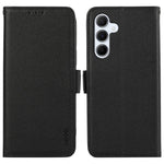 ABEEL For Samsung Galaxy S24 FE Case Litchi Texture Leather RFID Blocking Phone Cover